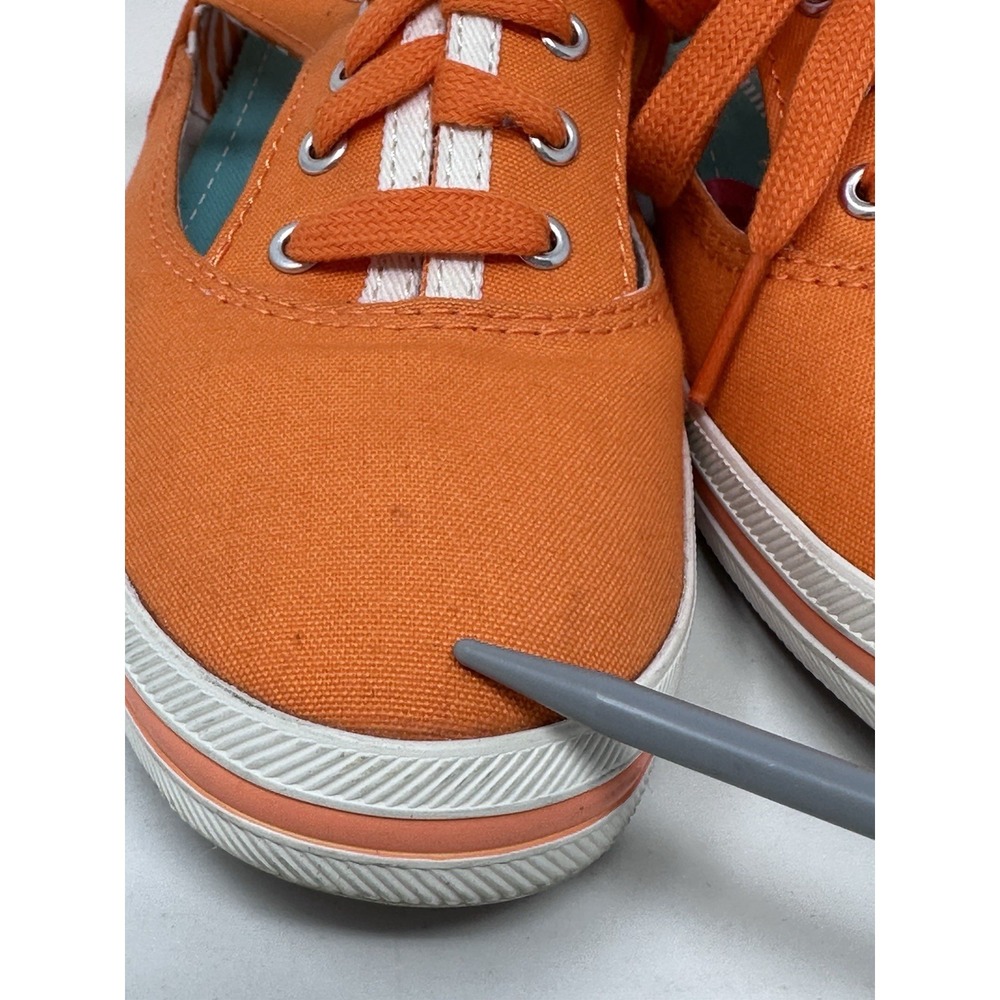 Keds Champion Cutout Sneakers Orange Canvas Lace Up Shoes Womens 6.5 WF49870M - Picture 11 of 11